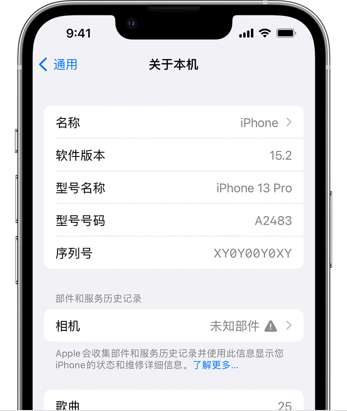 茶陵苹果维修分享iPhone 出现提示相机“未知部件”是什么原因？ 