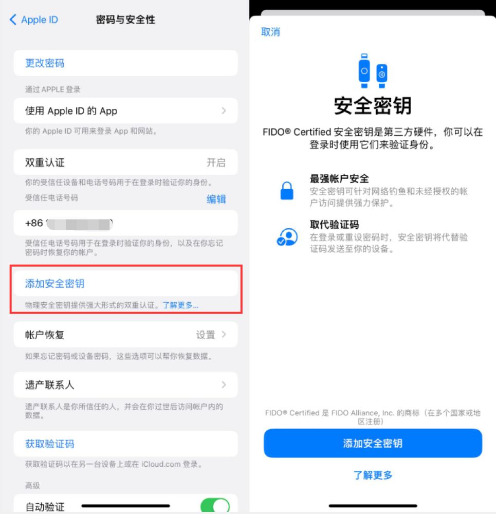 茶陵苹果服务网点分享物理安全密钥有什么用？iOS 16.3新增支持物理安全密钥会更安全吗？ 